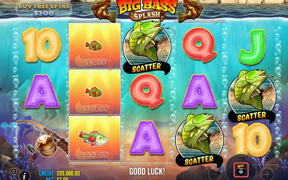 Free Spins under way with the WILD fisherman in view